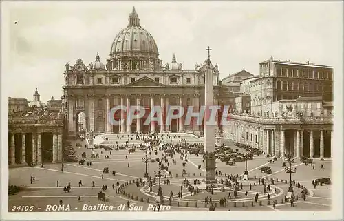 Moderne Karte Roma Basilica di San Pietro