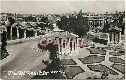Cartes postales moderne Roma Tempio di Vesta e Tempio della Fortuna Virile