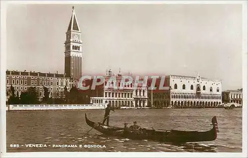 Cartes postales moderne Venezia Panorama e Gondola Bateau