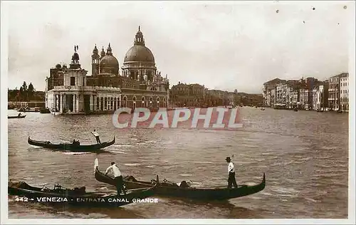 Cartes postales moderne Venezia Entrata Canal Grande Bateaux