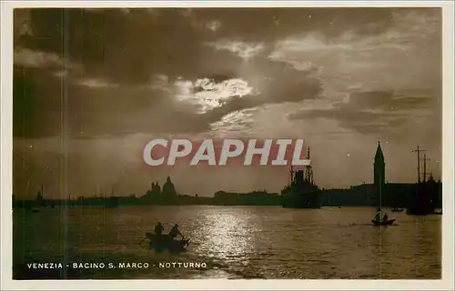 Cartes postales moderne Venezia Bacino s Marco Notturno