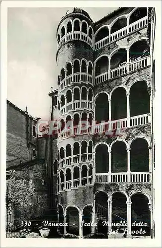 Cartes postales moderne Venezia l'Escalier Tournant de Minelli Nomme du Bovolo