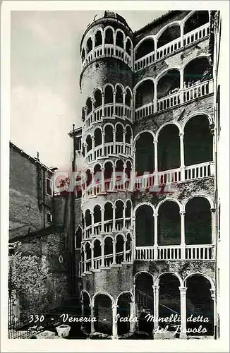 Moderne Karte Venezia l'Escalier Tournant de Minelli Nomme du Bovolo