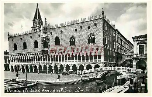 Cartes postales moderne Venise Pont des Sospiri et Palais Ducal