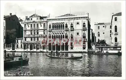 Cartes postales moderne Venise Maison d'Or Bateau