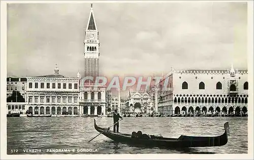 Cartes postales moderne Venezia Panorama e Gondola Bateau