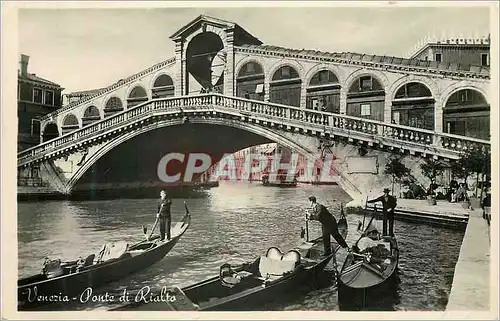 Moderne Karte Venezia le Pont de Rialto Bateaux