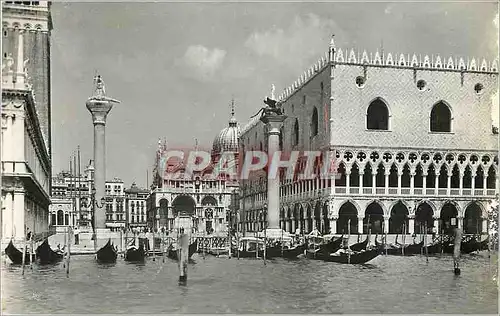 Moderne Karte Venezia Plazzetta e Palazzo Ducale dal Bacino di S Marco Bateaux