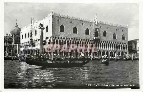 Cartes postales moderne Venezia Palazzo Ducale Bateau