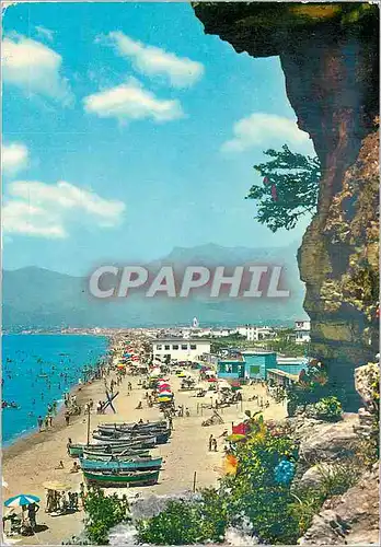 Moderne Karte Scauri la Recif Mont d'Argent Panorama Bateaux