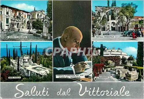 Cartes postales moderne Saluti dal Vittoriale Il Vittoriale Degli Italiani Gardone del Garda