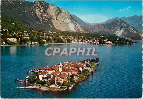 Cartes postales moderne Lac Majeur Isola Pescatori et Baveno vues de l'Avion