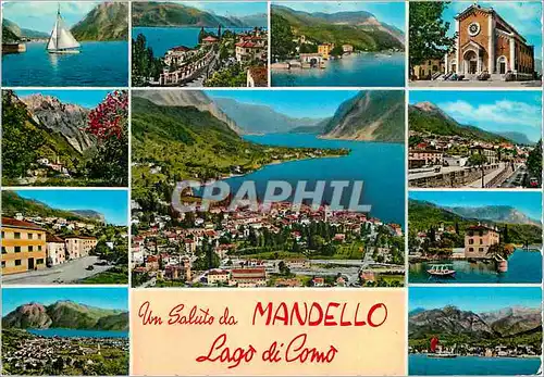 Cartes postales moderne Un Saluto da Mandello Lago di Como