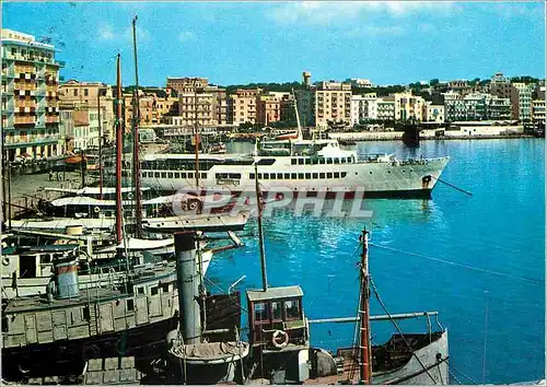 Moderne Karte Anzio Port Bateaux