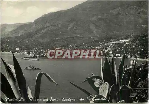 Moderne Karte Ventimiglia la Riviere des Fleurs vu de Grimaldi Bateau
