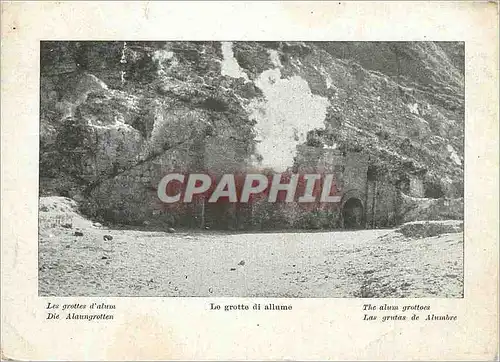 Moderne Karte Vulcano la Solfatara Pozzuoli (Napoli) Les Grottes d'Alum le Grotte di Allume