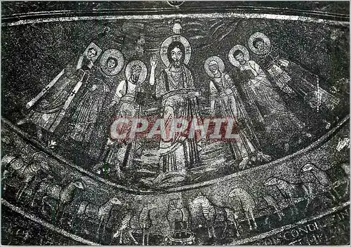 Cartes postales moderne Roma Basilica di S Cecilia Abside (IX sec) Papa Pasquale