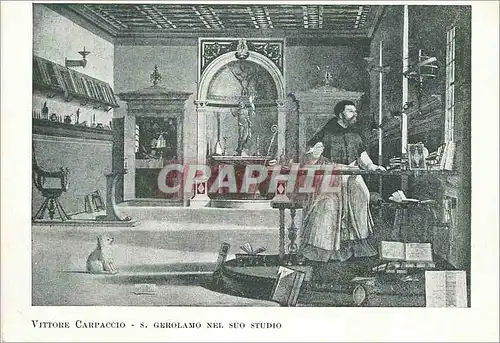Cartes postales moderne Venezia Scuola Dalmata dei SS Trifone Vittore Carpaccio S Gerolamo nel Suo Studio