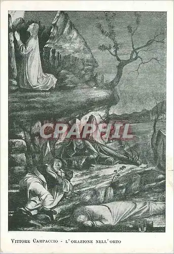 Cartes postales moderne Venezia Scuola Dalmata dei SS Trifone Vittore Carpaccio  l'Orazione Nell'Orto