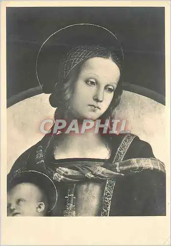 Cartes postales moderne Cremona Chiesa di S Agostino Madonna di Pietro Perugino (Particolare)