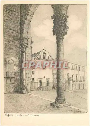 Cartes postales moderne Cefalu Portico del Duomo