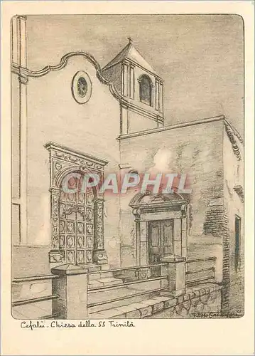 Cartes postales moderne Cefalu Chiesa della SS Trinita