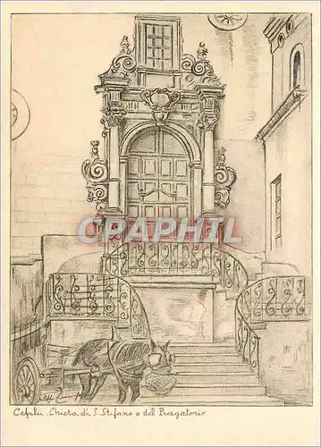 Cartes postales moderne Cefalu Chiesa di S Stefano o del Purgatorio