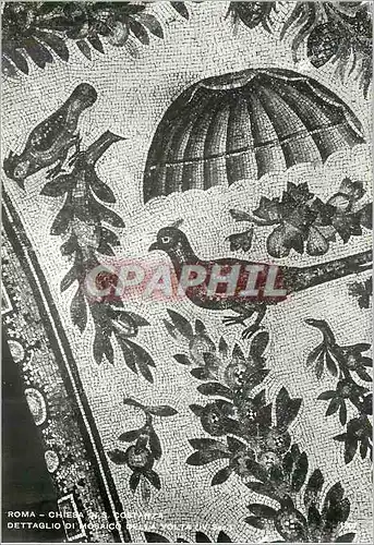 Moderne Karte Roma Chiesa di S Costanza Dettaglio di Mosaico