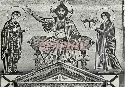 Cartes postales moderne Firenze Mosaico della Facciata Bizantino Mosaique de la Facade Byzantine Christ