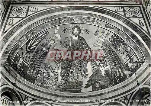Cartes postales moderne Firenze Basilica di S Miniato al Monte Gesu Cristo la Vergine Miniato Christ