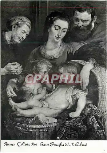 Moderne Karte Florence Galerie Pitti la Sainte Famille (P P Rubens)