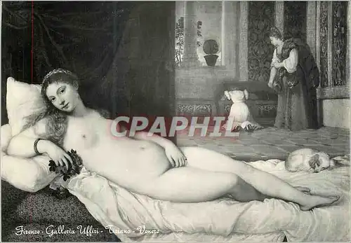 Cartes postales moderne Florence Galerie Uffizi Tiziano Venus