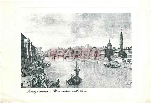Cartes postales moderne Florence ANciennne Une vue du FLeuve Arno