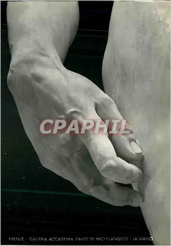 Cartes postales moderne Firenze Galerie Accademie Le David de Michel Anges La Main