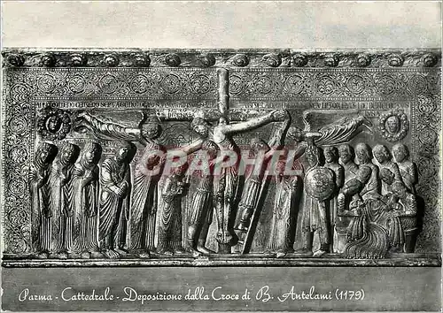 Cartes postales moderne Parma Cattedrale Deposizione dalla Croce di B Antelami (1179) Christ