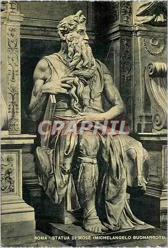 Cartes postales moderne Roma Statue de Moise (Michel Ange)
