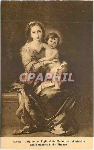 Cartes postales moderne Firenze Regia Galleria Pitti Murillo Vergine col Figlio detta Madonna del Murillo