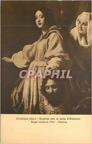 Moderne Karte Firenze Regia Galleria Pitti Cristofano Allori Giuditta con la Testa d'Oloferne