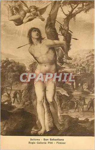 Cartes postales moderne Firenze Regia Galleria Pitti Sodoma San Sebastiano