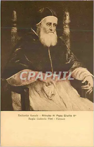 Cartes postales moderne Firenze Regia Galleria Pitti Raffaello Sanzio Ritratto di Papa Giulio II