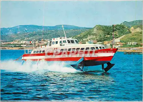 Cartes postales moderne Messina Le Aliscafo Bateau Freccia del Peloro
