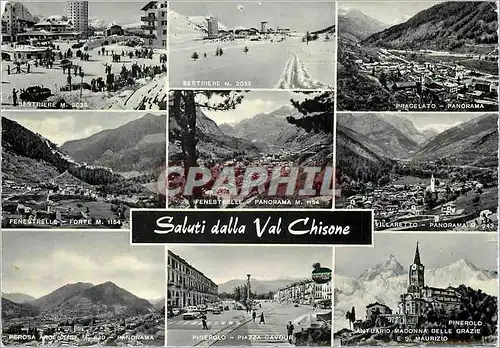 Cartes postales moderne Salutations de la Vallee Chisone