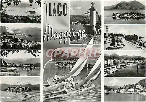 Cartes postales moderne Lago Maggiore Bateaux