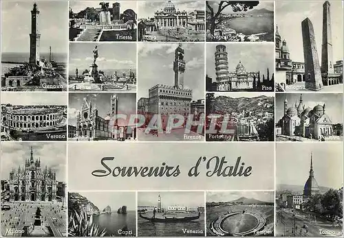 Cartes postales moderne Souvenirs d'Italie