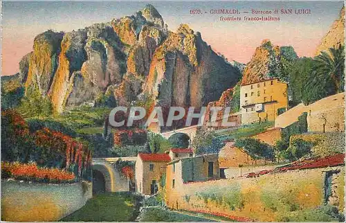 Cartes postales moderne Grimaldi Burrone di San Luigi Frontiera Franco Italiana