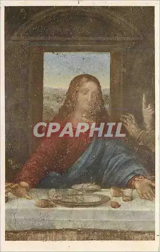 Cartes postales moderne Milano Refettorio di S Maria delle Grazie L'Ultima Cena (Dettaglio) Leonardo di vinci Christ
