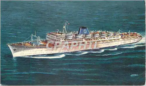 Moderne Karte Grimaldi Siosa Bateau