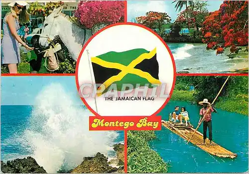 Cartes postales moderne The Jamaican Flag Montego Bay