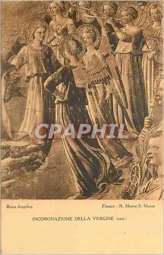 Cartes postales Firenze Museo di S Marco B Angelico Incoronazione della Vergine (Part)