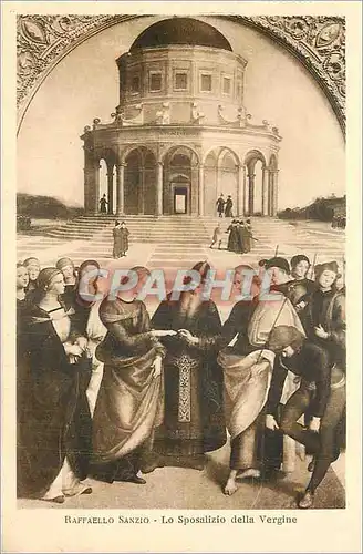 Cartes postales Raffaello Sanzio Lo Spasalizio della Vergine